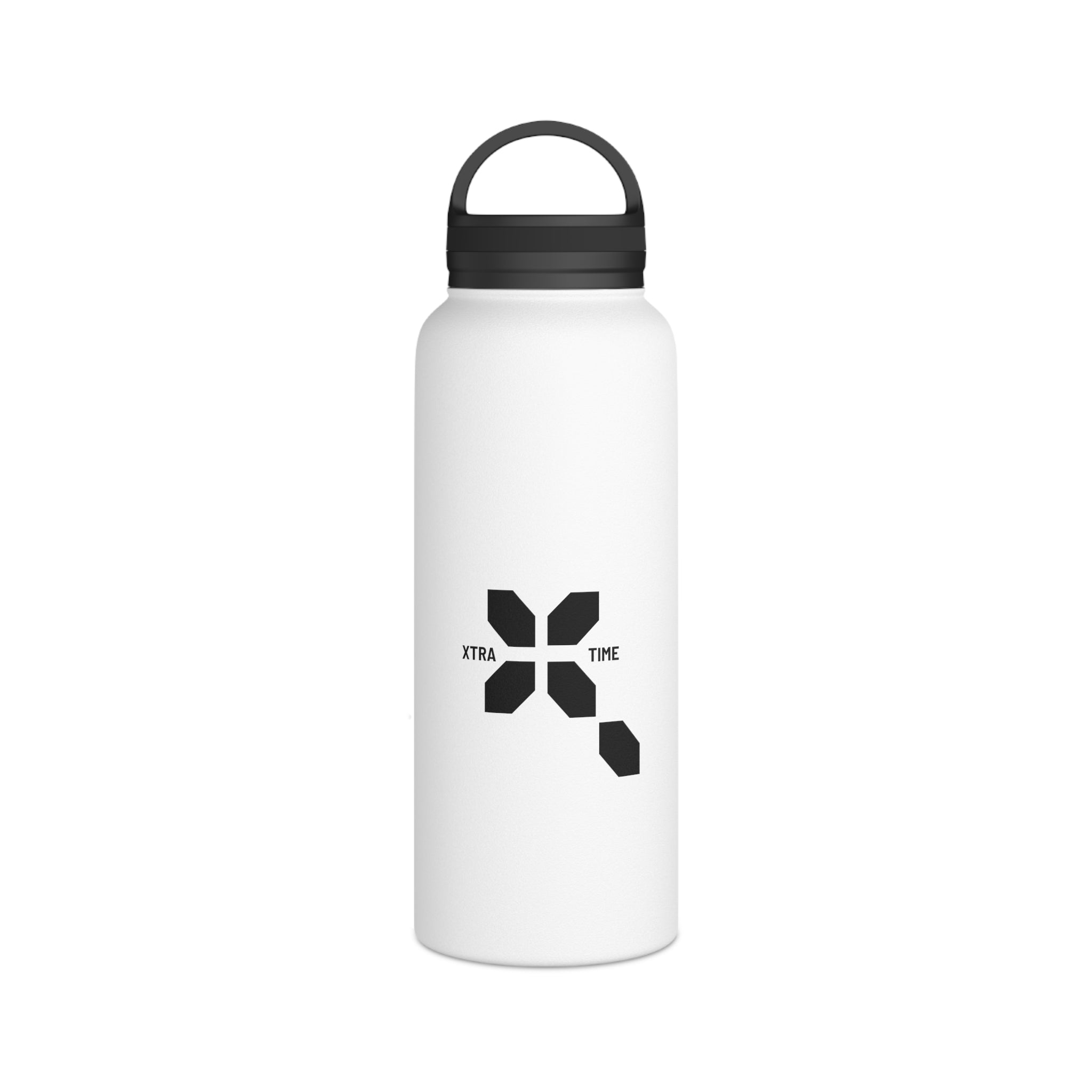 Xtra Time Stainless Steel Water Bottle — Insulated Travel Bottle with Handle Lid