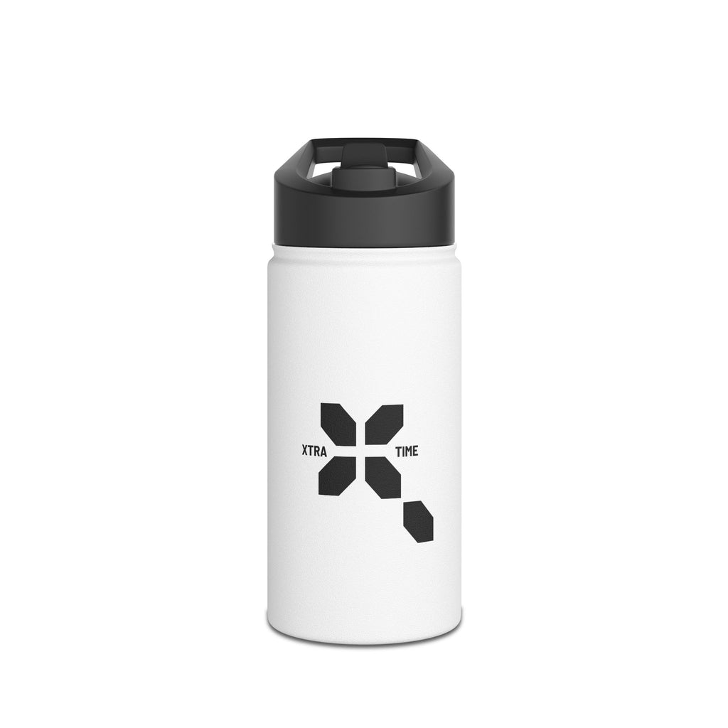 Xtra Time Stainless Steel Water Bottle — Insulated Sports Bottle with Standard Lid