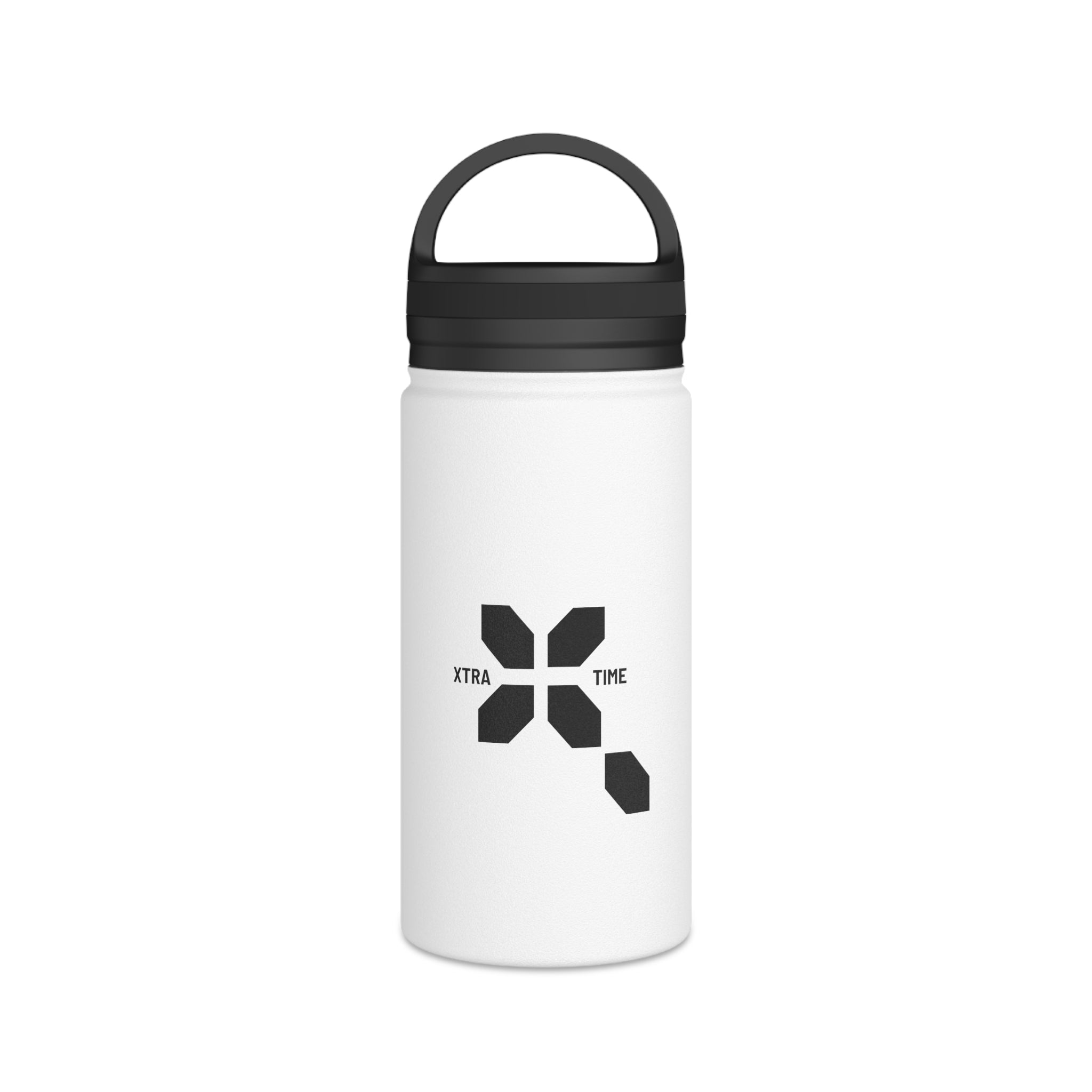 Xtra Time Stainless Steel Water Bottle — Insulated Travel Bottle with Handle Lid