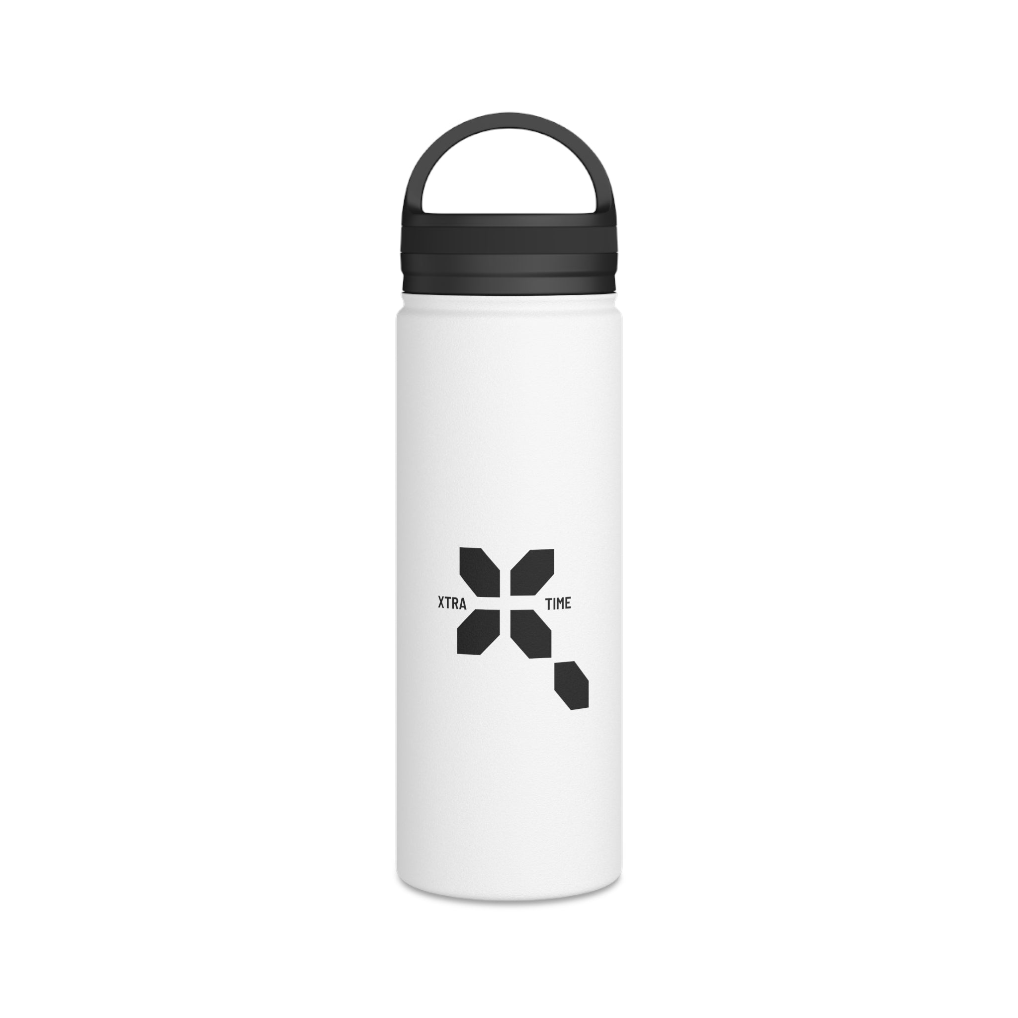 Xtra Time Stainless Steel Water Bottle — Insulated Travel Bottle with Handle Lid
