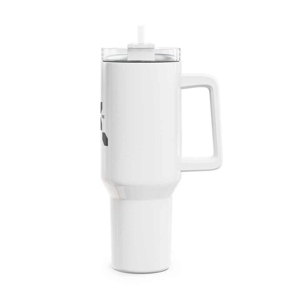 40oz Tumbler with XTRA TIME Soccer Logo — Insulated Travel Cup